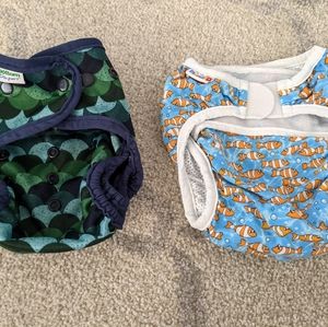 Set of 2 like new reusable swim diapers
